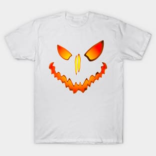 Spooky Jack O Lantern Face T-Shirt